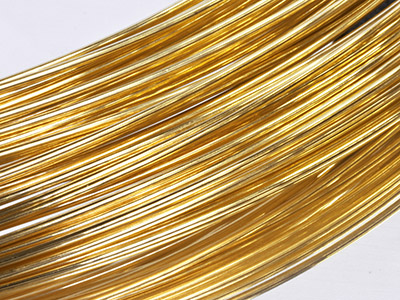 9ct Yellow Gold Round Wire 0.50mm, 100% Recycled Gold - Standard Image - 1