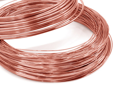 9ct Red Gold Round Wire 0.50mm,    100 Recycled Gold