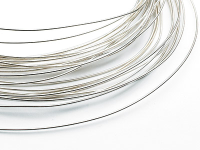 9ct White Gold Round Wire 0.70mm,  100 Recycled Gold