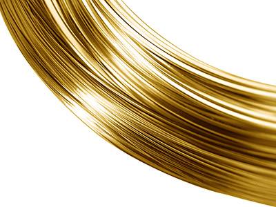 14ct Yellow Gold Round Wire 1.00mm, 100% Recycled Gold - Standard Image - 1