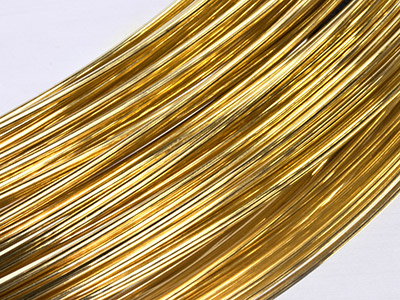 18ct Yellow Gold Round Wire 0.30mm, 100 Recycled Gold