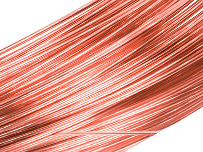 18ct Red Gold 5n Round Wire 1.50mm, 100 Recycled Gold
