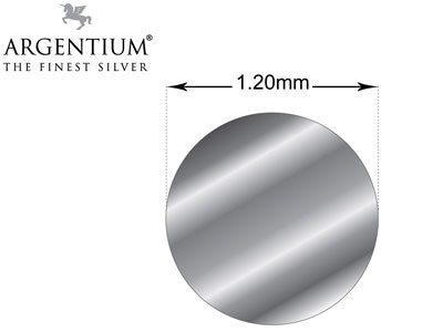 Argentium 940 Silver Round Wire    1.20mm - Standard Image - 2