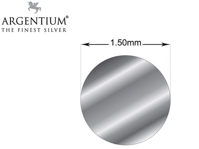 Argentium 940 Silver Round Wire    1.50mm - Standard Image - 2