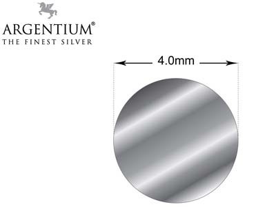 Argentium 940 Silver Round Wire    4.00mm - Standard Image - 2