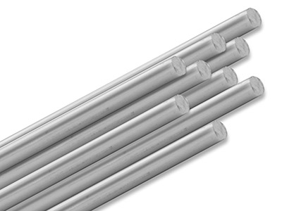 Sterling Silver Rod 6.5mm Fully    Hard, 600mm Straight Lengths, 100% Recycled Silver - Standard Image - 1