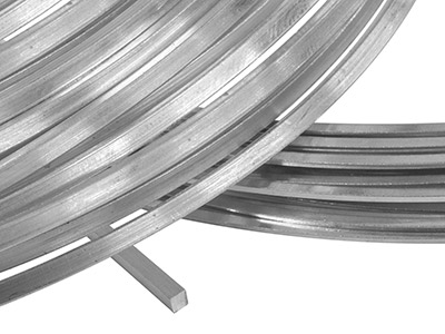 18sw Square Wire 3.00mm Fully      Annealed, Rough Rolled, 100%       Recycled Gold - Standard Image - 1