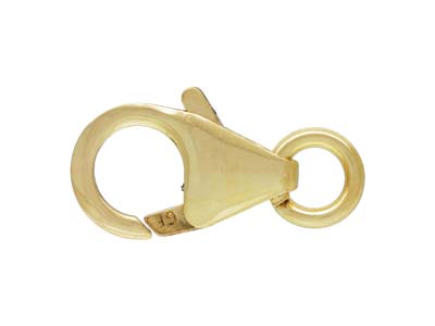 Gold Filled Oval Trigger Clasp With Ring 10mm - Standard Image - 1