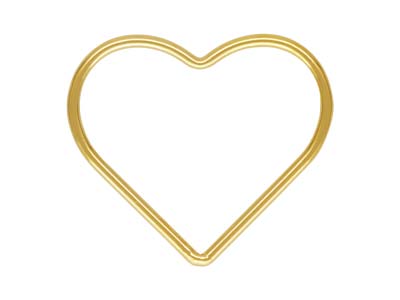 Gold Filled Heart Closed Ring 17mm