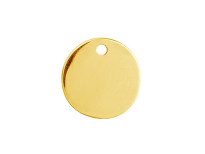 Gold Filled Round Disc 15mm        Stamping Blank