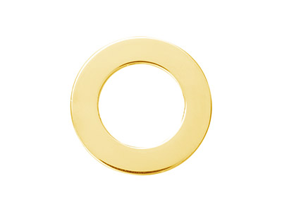 Gold Filled Flat Washer 20mm       Stamping Blank - Standard Image - 1