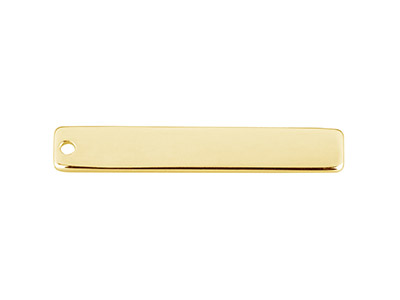 Gold Filled Rectangular Bar 30x5mm Stamping Blank