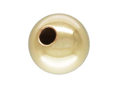 Gold Filled Bead Plain Round 5mm   Pack of 5 - Standard Image - 1