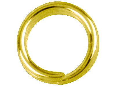 Gold Plated Split Rings 5.8mm      Pack of 20