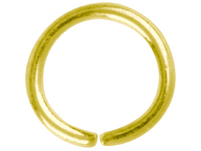 Gold Plated Jump Ring Round 7mm    Pack of 100 - Standard Image - 1