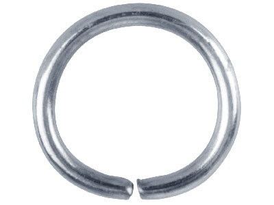 Silver Plated Jump Ring Round 10mm Pack of 100 - Standard Image - 1