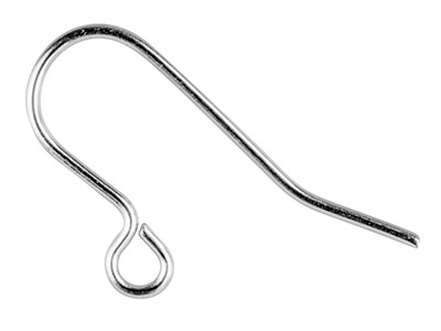 Surgical Steel Ear Wire 0.8mm      Heavy Weight Pack of 10 - Standard Image - 1