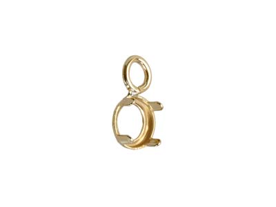 9ct Yellow Gold 3mm Round Bezel Cup - Standard Image - 2