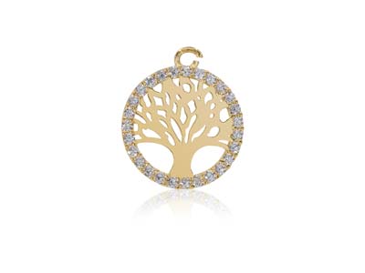 9ct-Yellow-Gold-Tree-of-Life-------Cu...