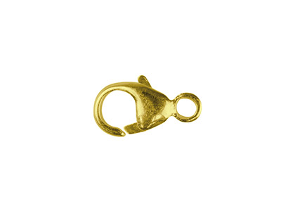 9ct Yellow Gold Oval Trigger Clasp 8mm