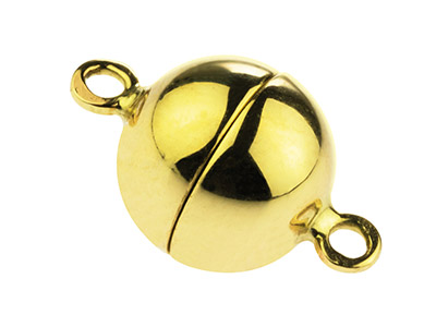 9ct Yellow Gold Magnetic Ball Clasp 10mm