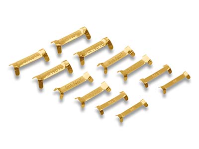 9ct Yellow Gold Ring Clips 12       Assorted Sizes, 6 Sizes X 2 Of Each - Standard Image - 1