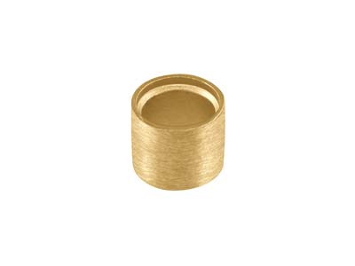 9ct Yellow Gold Tube Setting 5.7mm Semi Finished Cast Collet, 100%    Recycled Gold - Standard Image - 1