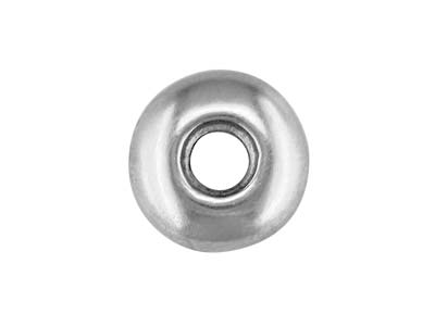 9ct White Gold Doughnut Setting     With Pendant 9mm Diameter To Take   3.6mm To 4.5mm Stone, 100% Recycled Gold - Standard Image - 1