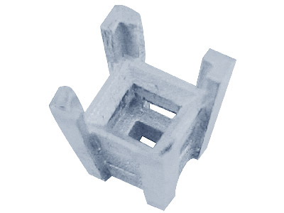 Sterling Silver Square 4 Claw 3.0mm Setting