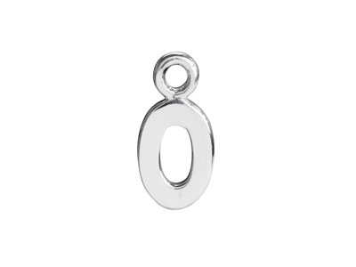 Sterling Silver Letter O Initial   Charm