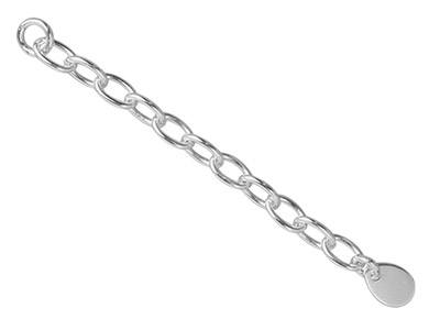 Sterling Silver 3.0mm Extender     Trace Chain 5.0cm/2.0