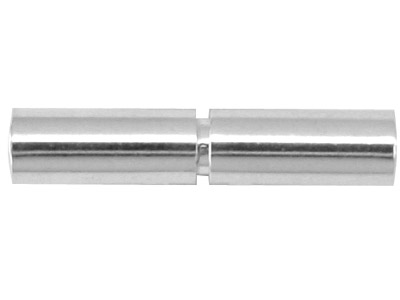 Sterling Silver Bayonet Clasp With A Push And Twist Action, Outside   Diameter 4.5mm