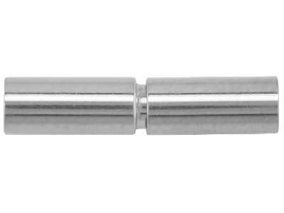 Sterling Silver Bayonet Clasp 5.5mm Od, With A Push And Twist Action