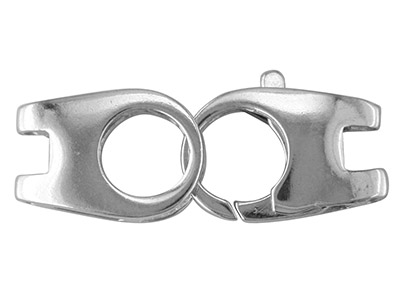 Sterling Silver 2 Part Trigger     Clasp, Double Legged, 22x7mm - Standard Image - 1