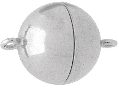 Sterling Silver Magnetic Clasp 10mm Ball - Standard Image - 1