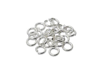 Sterling Silver Open Jump Ring     Heavy 4mm Pack of 25