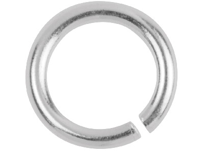 Sterling Silver Open Jump Ring     Heavy 10mm - Standard Image - 2