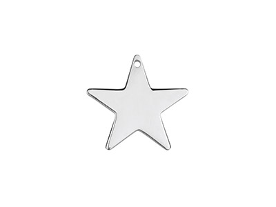 Sterling Silver Star 15mm          Stamping Blank Pack of 3 - Standard Image - 1