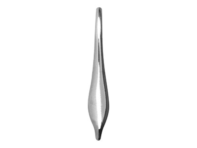 Sterling Silver Continental        Ear Wire Knife Edge With Open Loop - Standard Image - 3