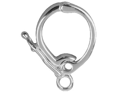 Sterling Silver Clip On Bail 15mm  Long With 10mm Opening - Standard Image - 1