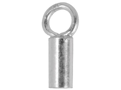 Sterling Silver End Caps 0.8mm     Pack of 6 For Cable Wire - Standard Image - 1