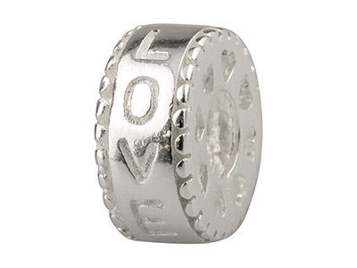 Sterling Silver love Charm Bead