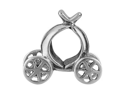 Sterling Silver Coach Charm Bead - Standard Image - 1