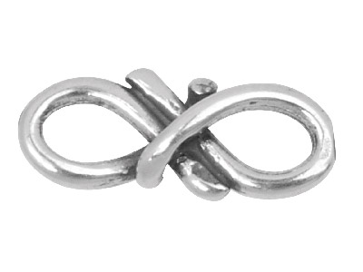 Sterling Silver Figure Of 8 Link,  Pack of 10, 13x5mm, Spacer Link