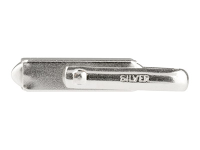 Sterling Silver Cuff Link Square   Bar With U Arm, Assembled,         Heavy Weight, 100% Recycled Silver - Standard Image - 3