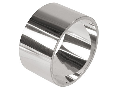 Sterling Silver Napkin Ring Round  45mm Unhallmarked 100% Recycled    Silver - Standard Image - 1