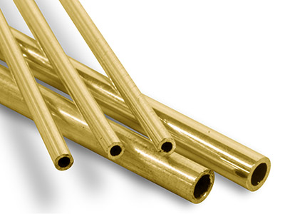 9ct Yellow Gold Tube, Ref 3,       Outside Diameter 4.0mm,            Inside Diameter 3.0mm, 0.5mm Wall  Thickness, 100% Recycled Gold - Standard Image - 1