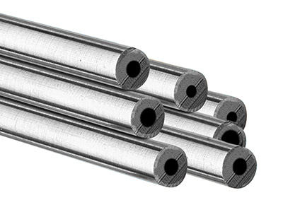 Sterling Silver Jointing Tube,     Outside Diameter 3.95mm,           Inside Diameter 1.55mm, 1.2mm Wall Thickness, 100% Recycled Silver - Standard Image - 1