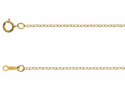 Gold Filled 1.5mm Flat Trace Chain 1640cm