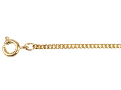 Gold Plated 1.8mm Curb Chain       18